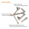 binifiMux 10-Pack M6x70mm Rivet Countersunk Hex Socket Cap Bolts and