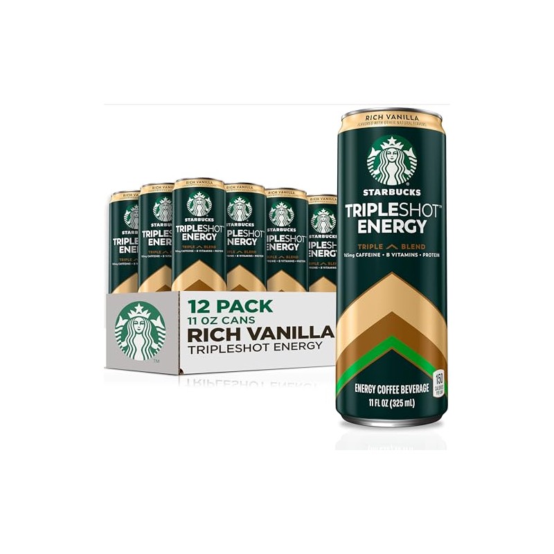 Starbucks Tripleshot Coffee Energy Drink, Rich Vanilla, 11 fl oz