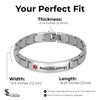 Smarter LifeStyle Elegant Medical Alert Bracelets for Men, Surgical Grade