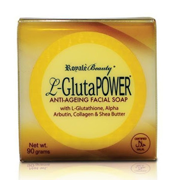 Authentic Royale L Gluta Power Anti Aging Soap (with L-Glutathione and Alpha Arbutin) 90 grams
