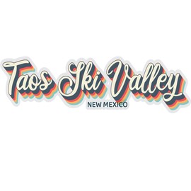 Taos Ski Valley New Mexico Souvenir 4-Inch Vinyl Decal Sticker 3D Design 4-Inch|Sticker