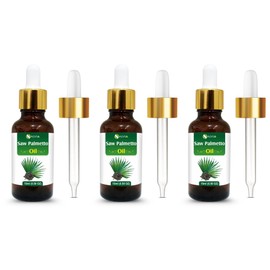 Salvia Saw Palmetto Oil – 3 Pack | Cosmetic Grade Carrier Oil for DIY Skincare, Haircare & Massage – 15ml / 0.51 Fl oz