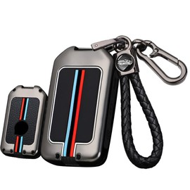 ontto Metal Key Fob Cover Fit for Volvo Smart Remote Keyless Entry Car Key Holder Key Protector Antifall Antiscratched for XC90 XC60 XC40 S60 S90 V60 V90 Polestar 1 Polestar 2