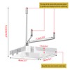 BTSKY Large Size Adjustable Silver Metal Arm Display Stand Easel