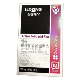 Active Plus Active My Folic Acid Food Vitamin Mineral 60 Tablets 1ea / 액티브 플러스 활성형 마이 엽산 식품 비타민미네랄 60정 1개