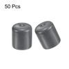 sourcing map 50pcs Rubber End Caps 25mm(1") ID Vinyl PVC