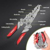 Wire Crimping Tool Set- Crimper Kit with 5 Interchangeable Jaws