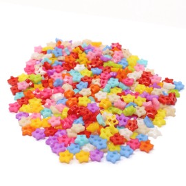Special Touches 300pcs 6mm Star Multicoloured Mix Resin Buttons For Cardmaking Embellishments