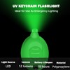 Daemson Mini LED Green Light Keychain Flashlight, Small Keychain Flashlight