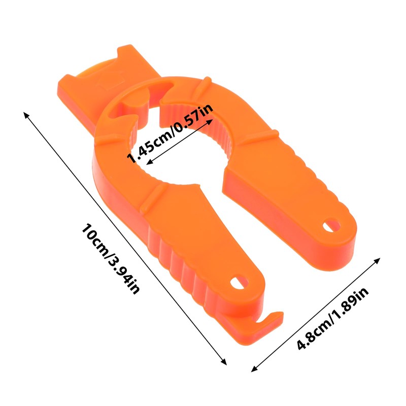 Plastic Bottle Cap Opener,2 Pack Water Bottle Opener,Orange Soda Can