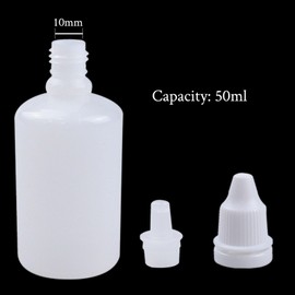 LuenHego Squeeze Bottles 4 Pieces 50ml Small Plastic Squeezy Dispensing Bottles with Lids, Translucent Squeeze Condiment Bottles for Sauce, Water, Colour, Oil