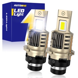 AUTOONE D4S LED Bulb, 900% Brighter, 3 Min Quick Install, 20 Years Lifespan, No Flicker, 99% Compatibility
