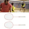 Sports Straight Beat Badminton Racket with Anti Skid Handle Glassy