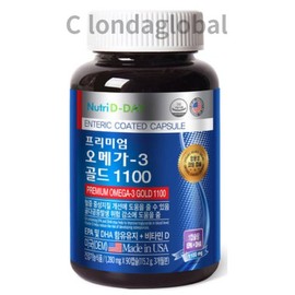 Nutri D Day DHA Premium Omega3 Gold 1100 90 tablets / 뉴트리디데이 DHA 프리미엄 오메가3 골드 1100 90정