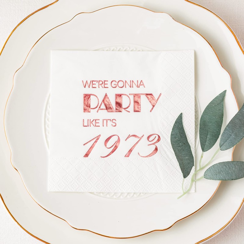 Crisky Rose Gold - Servilletas desechables para mujer, color dorado,