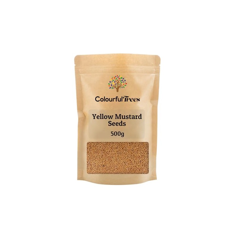 Yellow Mustard Seeds 500g by Colourful Trees