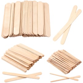 150 Pcs Assorted Style Eyebrow Wax Sticks Waxing Applicator Wooden Wax Spatulas Kit for Face and Small Hair Removal Sticks