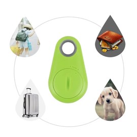 Smart Wireless Bluetooth Key Finder Water Droplets Shape Wireless Key Finder Locator Mini GPS Tracker Anti-Lost Alarm Sensor Device Remote Finder Item Finders Bag Finder for Phone Car Wallet (Green)