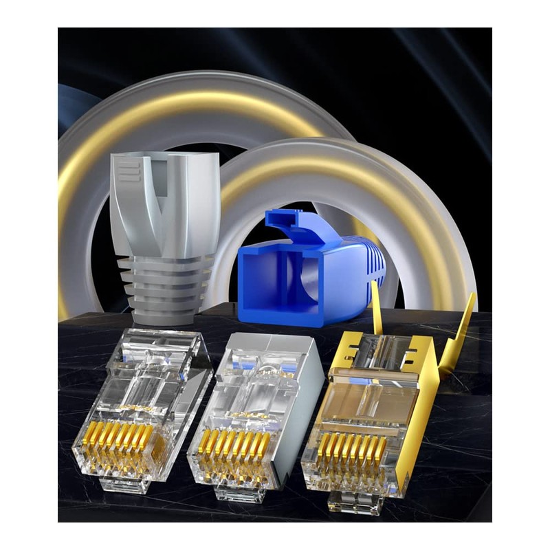 50 Pieces Cat6 Cat6A Cat7 Strain Relief Boot, RJ45 Plug