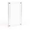 Refrigerator Photo Frames, Acrylic Magnetic Double Sided Transparent Fridge Picture