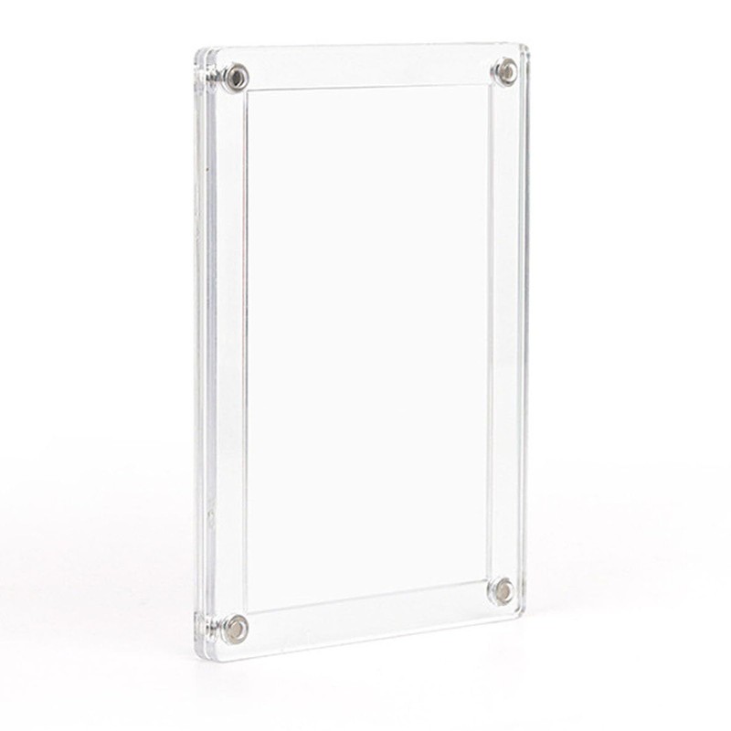 Refrigerator Photo Frames, Acrylic Magnetic Double Sided Transparent Fridge Picture