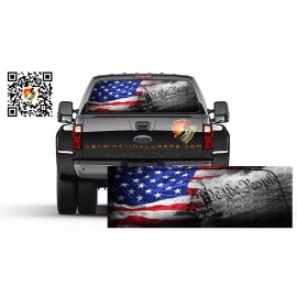 American Flag We The People Gadsden Rear Window Perforated Vinyl Graphic Decal
