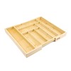 JOYOJ Bamboo Kitchen Drawer Organizer for Utensils Holder, Cutlery Tray