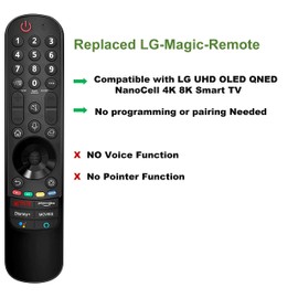 Magic Remote Control for LG TVs, Universal Remote Replacement for LG LED OLED LCD 4K UHD Smart TV (No Voice Search, NO Voice Magic Pointer Function)