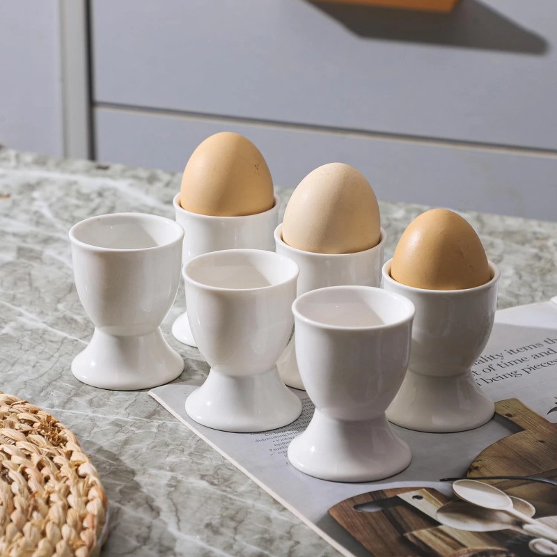 Sumitleyao Best Ceramic Egg Cups Porcelain Stand Holders, for Party