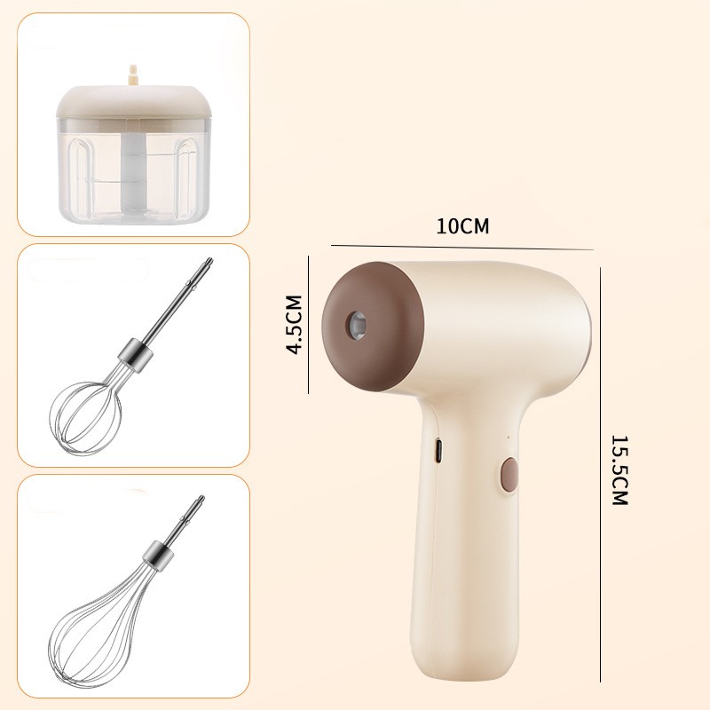 Electric Mixer Garlic Chopper 2 in 1 Electric Hand Mixer