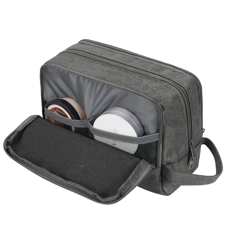 WANDF Toiletry Bag Water-Resistant Nylon Travel Wash Bag Lightweight Dopp