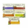 Yardley Soap 5-Bath Bar Bundle - Lavender, Oatmeal, Aloe, Cocoa