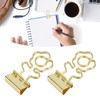 100 Pcs Mini Binder Clips Flower Shape Strong Clamping Force
