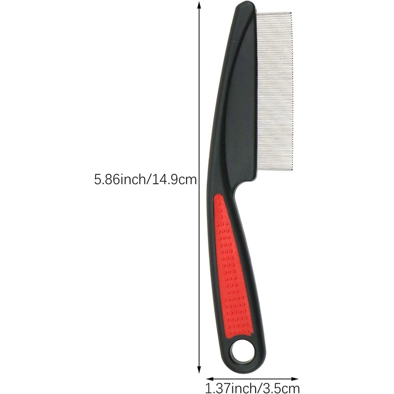 DERDOUT Flea Comb to Remove Fleas for Long Hair, Dogs