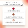 Circle E Candles, Leather Scent, Small Size Jar Candle, 8oz,