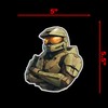 Master Chief Video Game Sticker Decal Notebook Car Laptop 5"x5.5"