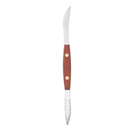 HIC Kitchen Squirt Free Serrated Twin-Blade Grapefruit Sectioning Knife, Stainless Steel Blades