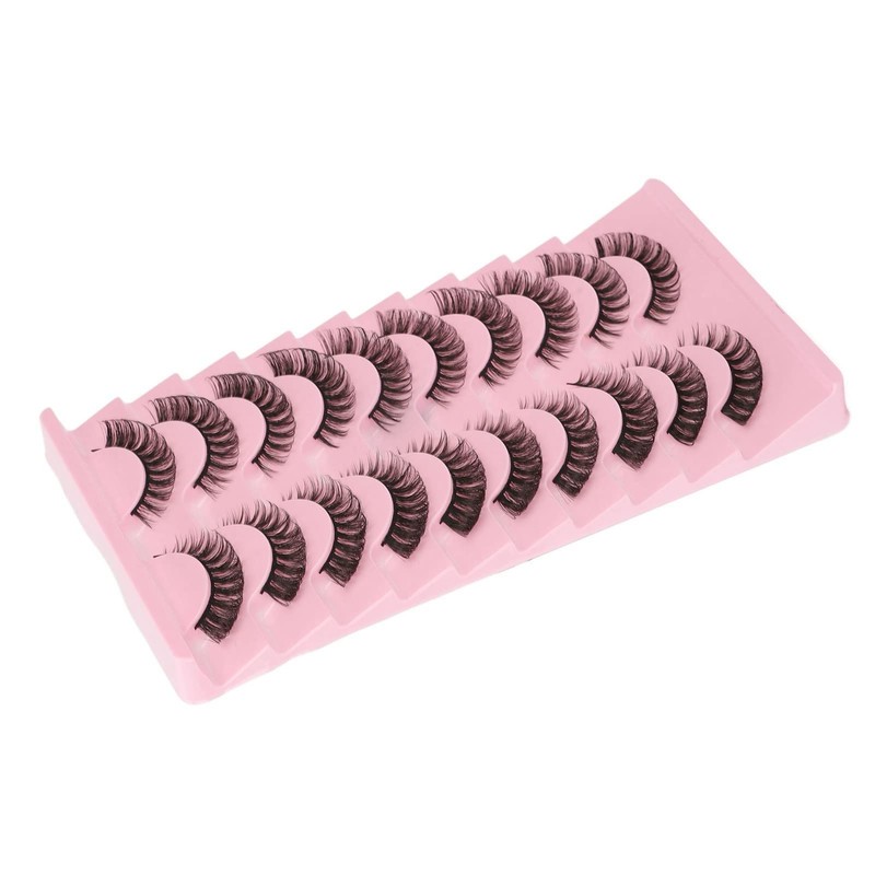 Pestañas Postizas, 10 Pares, Reutilizables, Suaves, 3D, Multicapa, Pestañas Postizas,