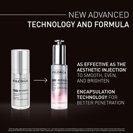 Filorga NCEF-suero facial revitalizado, tratamiento antienvejecimiento y fortalecimiento de la piel para una textura de piel más suave y brillante con ácido hialurónico, aminoácidos y coenzimas, 1.01