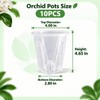 Clear Orchid Pots, 4 inch, 10-Pack