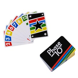 Mattel Games FPW34 Phase 10 Masters Card Game, Suitable for 2 - 6 Players, Playing Time Approx. 60 - 90 minutes, ages 7 and up (cover image may vary) (German language version)
