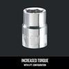 CRAFTSMAN Shallow Socket, Metric, 3/8-Inch Drive, 10mm, 6-Point (CMMT43542)