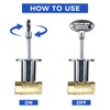 Himaweek 2 Pieces Universal Gas Valve Key Fireplace Key 3