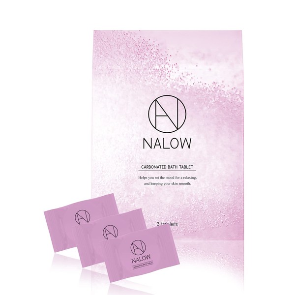 NALOW Narrow Carbonated Bath Salt, 3 Day Supply, Relaxing, Jasmine Scent