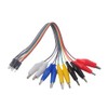 Wishiot Test Lead Clip Alligator Clip to Female/Male Breadboard Dupont