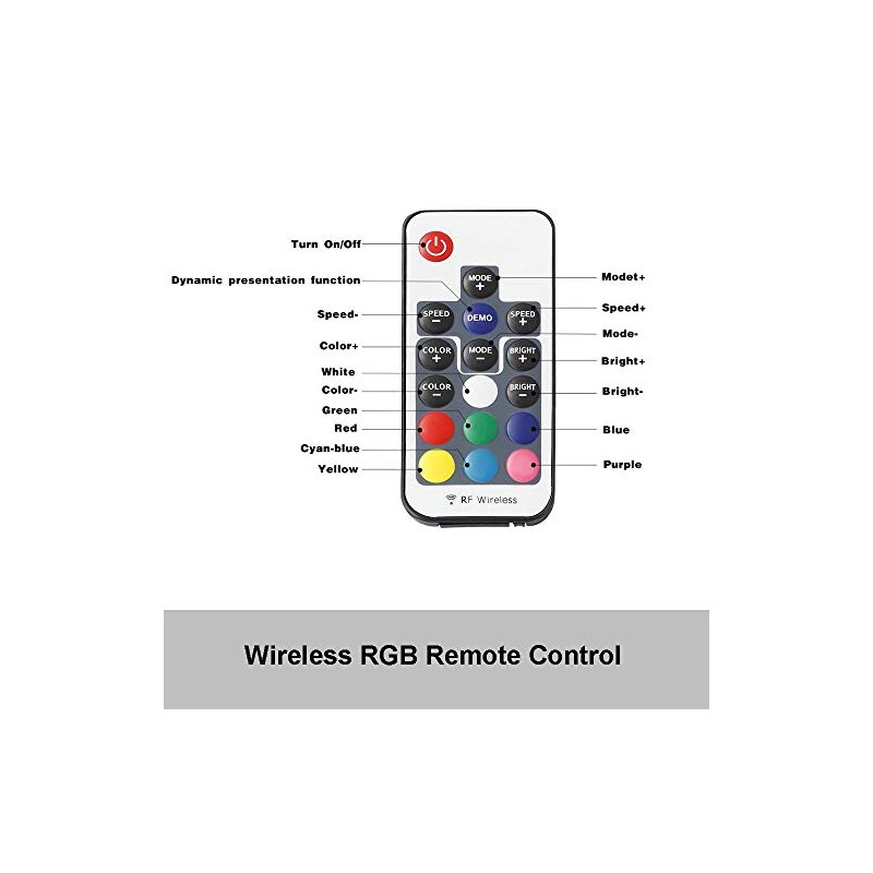 YZGWZLD RGB Led Controller with Remote Control Recessed LED Deck
