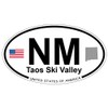 US Decal, Inc. Taos Ski Valley, New Mexico Oval Sticker