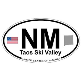 US Decal, Inc. Taos Ski Valley, New Mexico Oval Sticker
