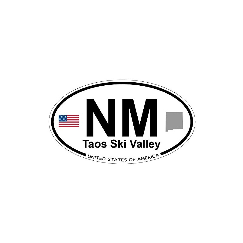 US Decal, Inc. Taos Ski Valley, New Mexico Oval Sticker