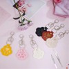 6 Piece Pet Memory Set, Cat Paw Keyring with Tweezers,